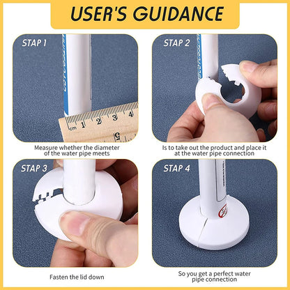 4/8/12pc 15mm Universal Pipe Cover Decorative Angle Valve Radiator Pipe Cover Pipe For Duct Faucet Covers Home Decor Accessories