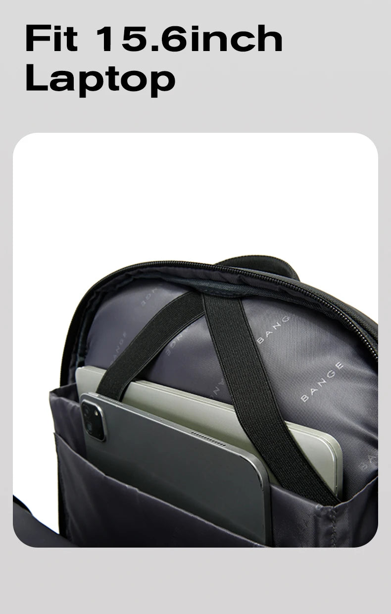 BANGE Smart Waterproof Travel Backpack Business Flight Approved Carry on Backpack Large Capacity 16 inch Laptop Backpack for Men