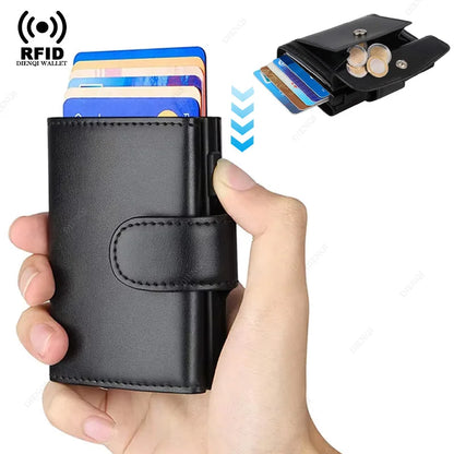 Anti Rfid Men Wallets Card Holder Trifold Wallet with Coin Pocket Money Bags Smart Wallet Purse for Men Carteira Masculina