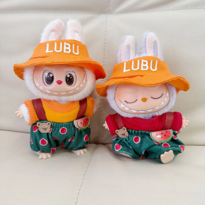Labubu Clothes Blind Box Pendant LABUBU for The New Watermelon Taro Suit Labubu for The Hat, Shoes and Clothes. Doll Clothes
