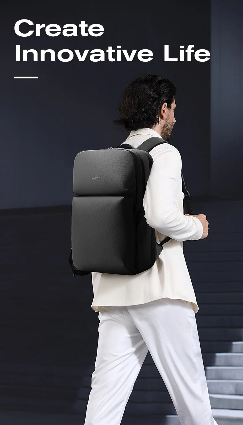 BANGE Smart Waterproof Travel Backpack Business Flight Approved Carry on Backpack Large Capacity 16 inch Laptop Backpack for Men