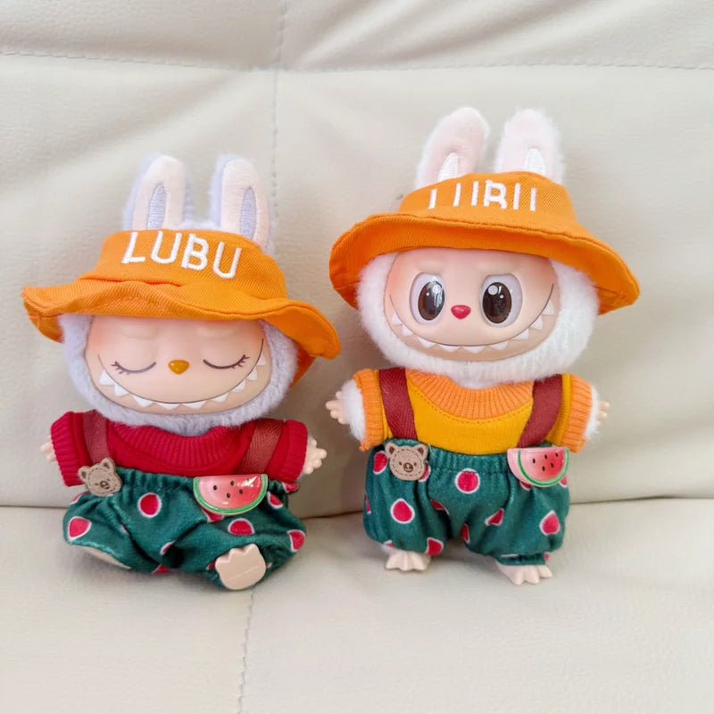 Labubu Clothes Blind Box Pendant LABUBU for The New Watermelon Taro Suit Labubu for The Hat, Shoes and Clothes. Doll Clothes