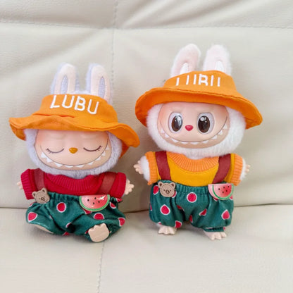 Labubu Clothes Blind Box Pendant LABUBU for The New Watermelon Taro Suit Labubu for The Hat, Shoes and Clothes. Doll Clothes