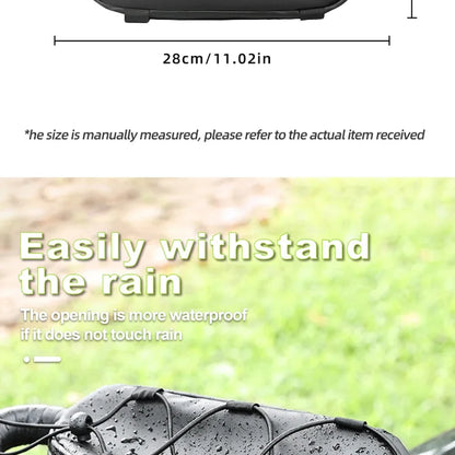Bicycle Handlebar Bag Portable Waterproof Multi-purpose MTB Road Bike Frame Tube Bag Elastic Messenger Bag Sports Backpack