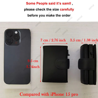 Anti Rfid Men Wallets Card Holder Trifold Wallet with Coin Pocket Money Bags Smart Wallet Purse for Men Carteira Masculina