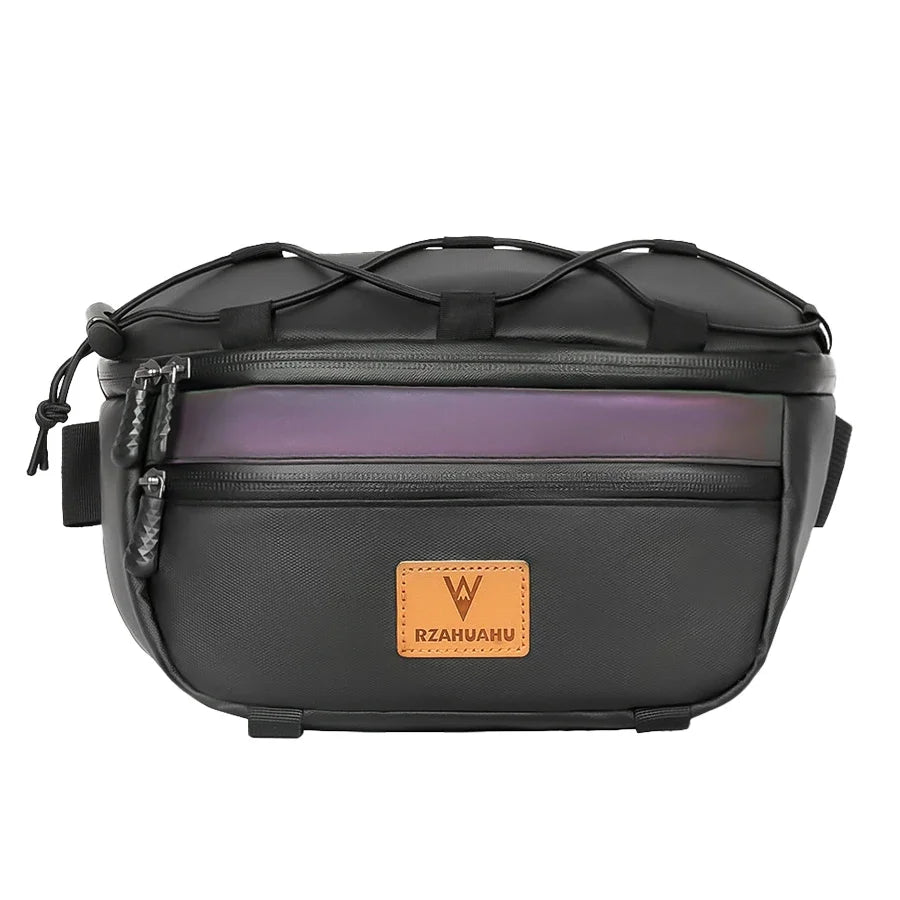 Bicycle Handlebar Bag Portable Waterproof Multi-purpose MTB Road Bike Frame Tube Bag Elastic Messenger Bag Sports Backpack