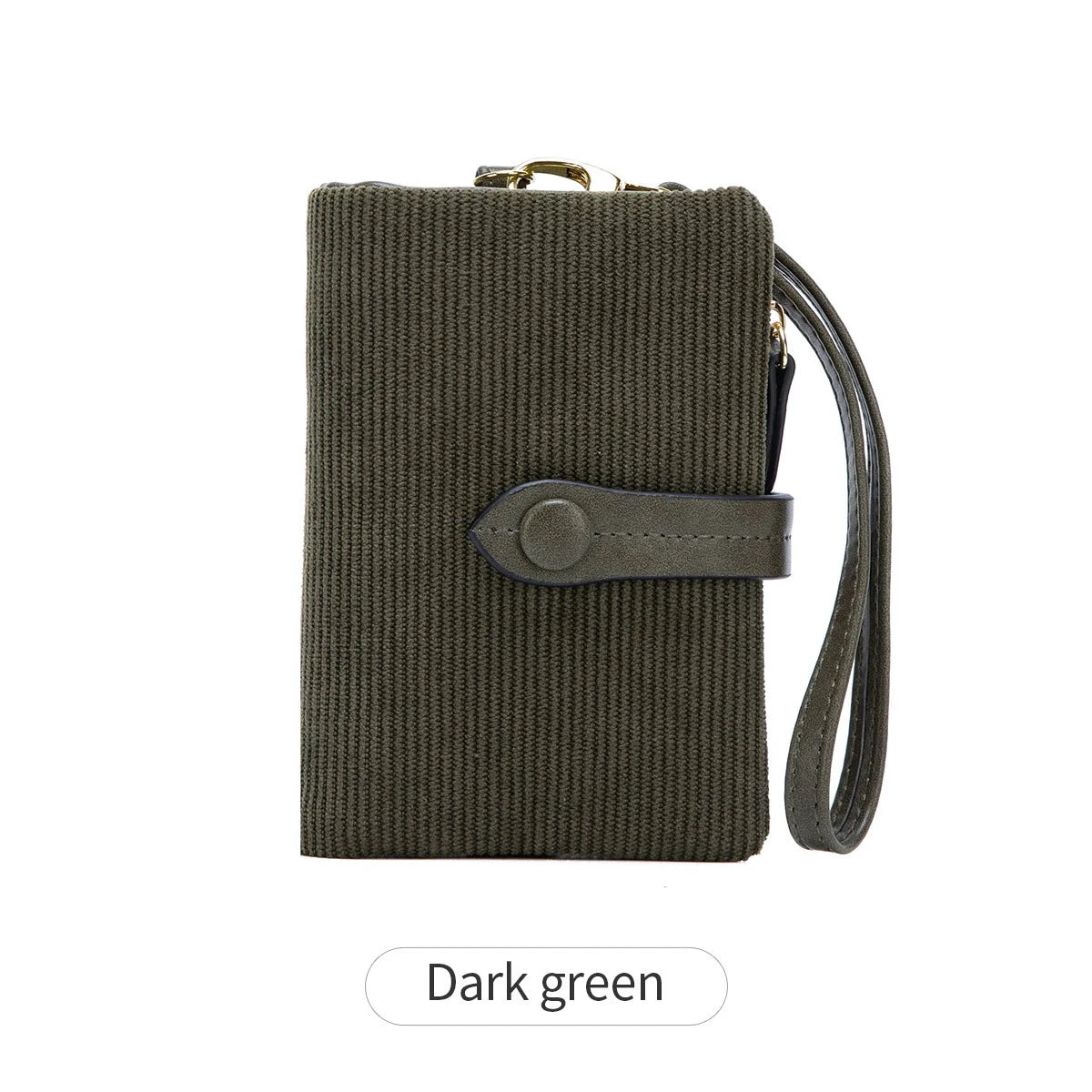 Solid Color Women's Trifold Wallet RFID Shielding Multifunctional Large Capacity Credit Card Bag with ID Window Short Coin Purse