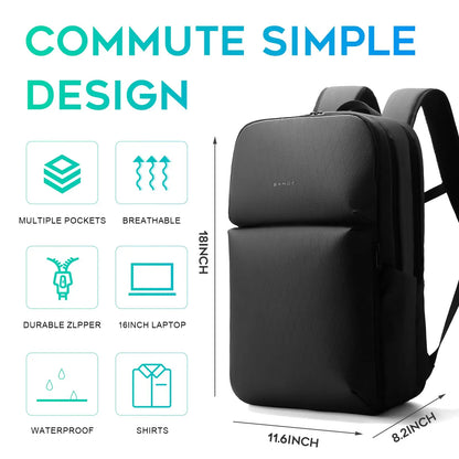 BANGE Smart Waterproof Travel Backpack Business Flight Approved Carry on Backpack Large Capacity 16 inch Laptop Backpack for Men