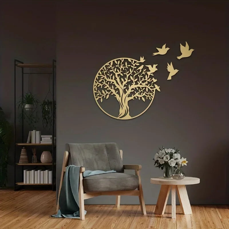 Discover the top - rated metal crafts Tree of Life decoration, an essential addition to enhance your courtyard and home decor
