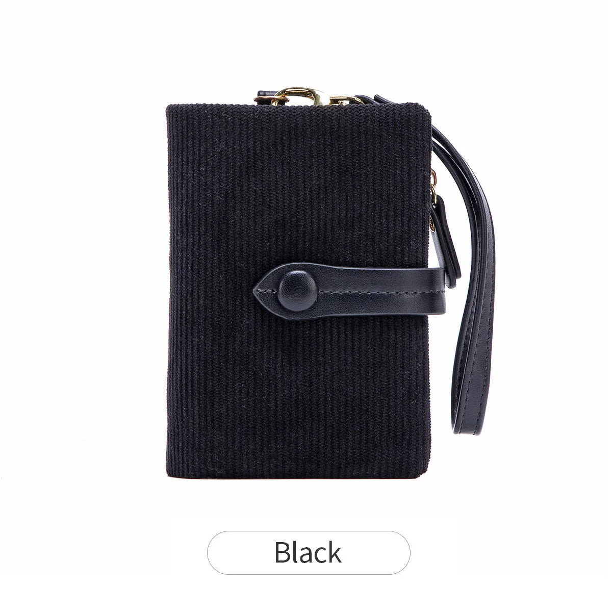 Solid Color Women's Trifold Wallet RFID Shielding Multifunctional Large Capacity Credit Card Bag with ID Window Short Coin Purse