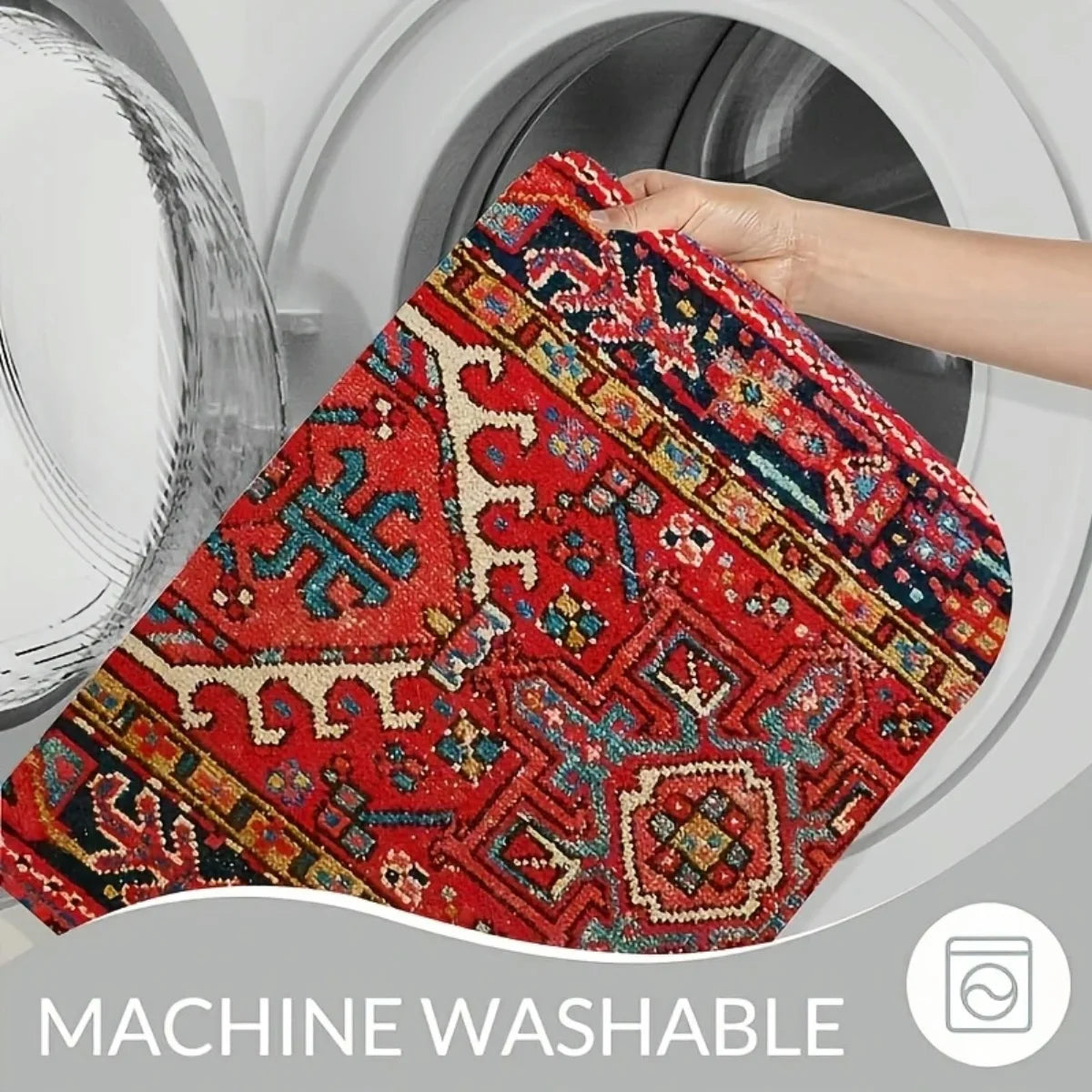 4PCS Antique Oriental Turkish Persian Carpet Front Rear Mat Set, Decorative Car Floor Carpets Rugs, fit for many cars, supplies