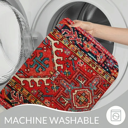 4PCS Antique Oriental Turkish Persian Carpet Front Rear Mat Set, Decorative Car Floor Carpets Rugs, fit for many cars, supplies