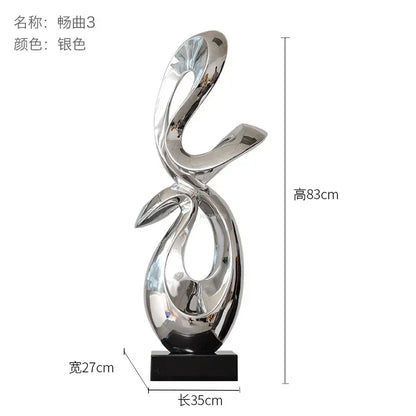 Light Luxury Resin Lucky Statues Ornaments European Home Decor Accessories Hotel Porch Sculpture Living Room Art Soft Decoration